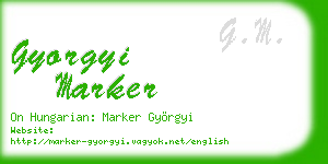 gyorgyi marker business card